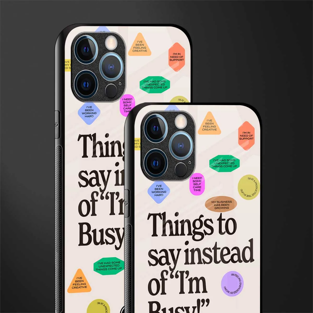 10 Things To Say Phone Case for IPhone 13 Pro Max | Glass Case