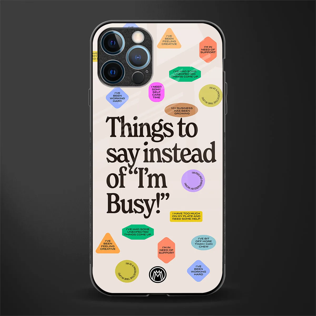 10 Things To Say Phone Case for IPhone 13 Pro Max | Glass Case