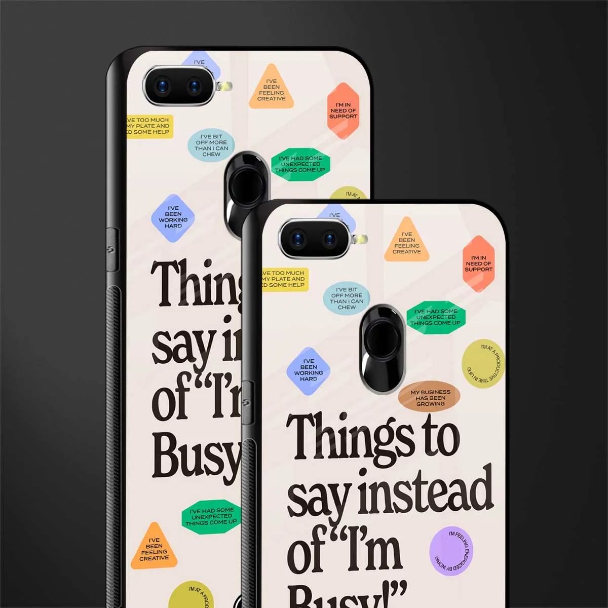 10 Things To Say Phone Case for Oppo F9/F9 Pro | Glass Case