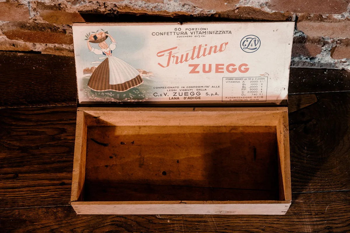 1950's "Fruttino Zuegg" Wooden Box