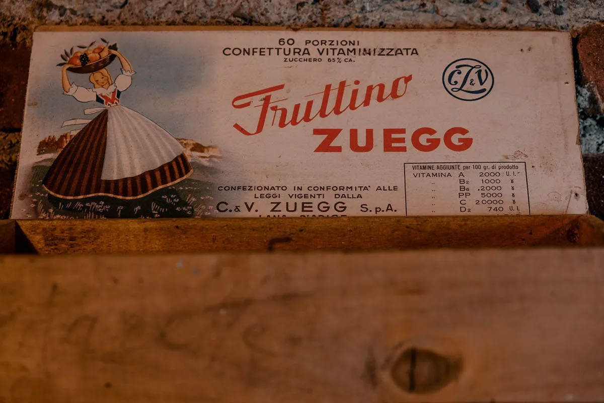 1950's "Fruttino Zuegg" Wooden Box