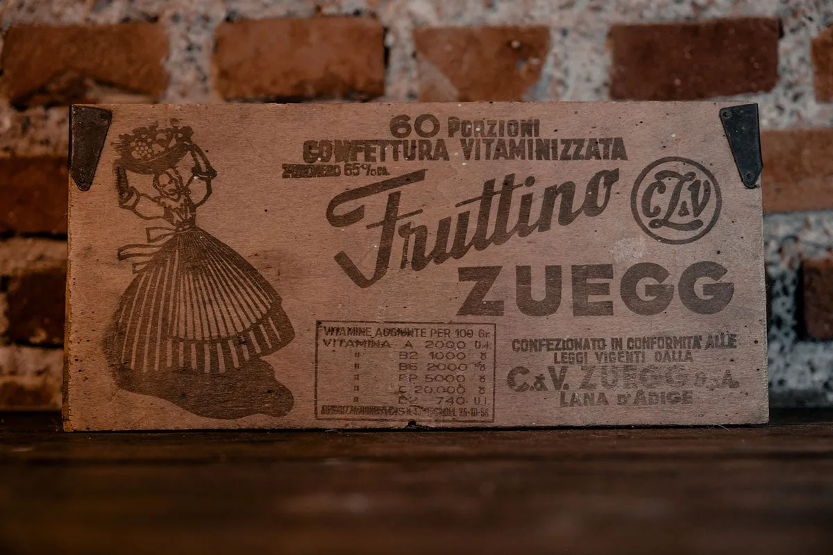 1950's "Fruttino Zuegg" Wooden Box