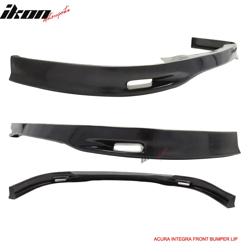 1998-2001 Acura Integra SP Style Unpainted Black Front Lip Splitter PU