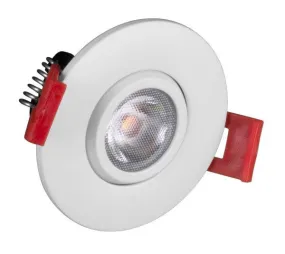 2-inch LED Gimbal Recessed Downlight in White, 5000K