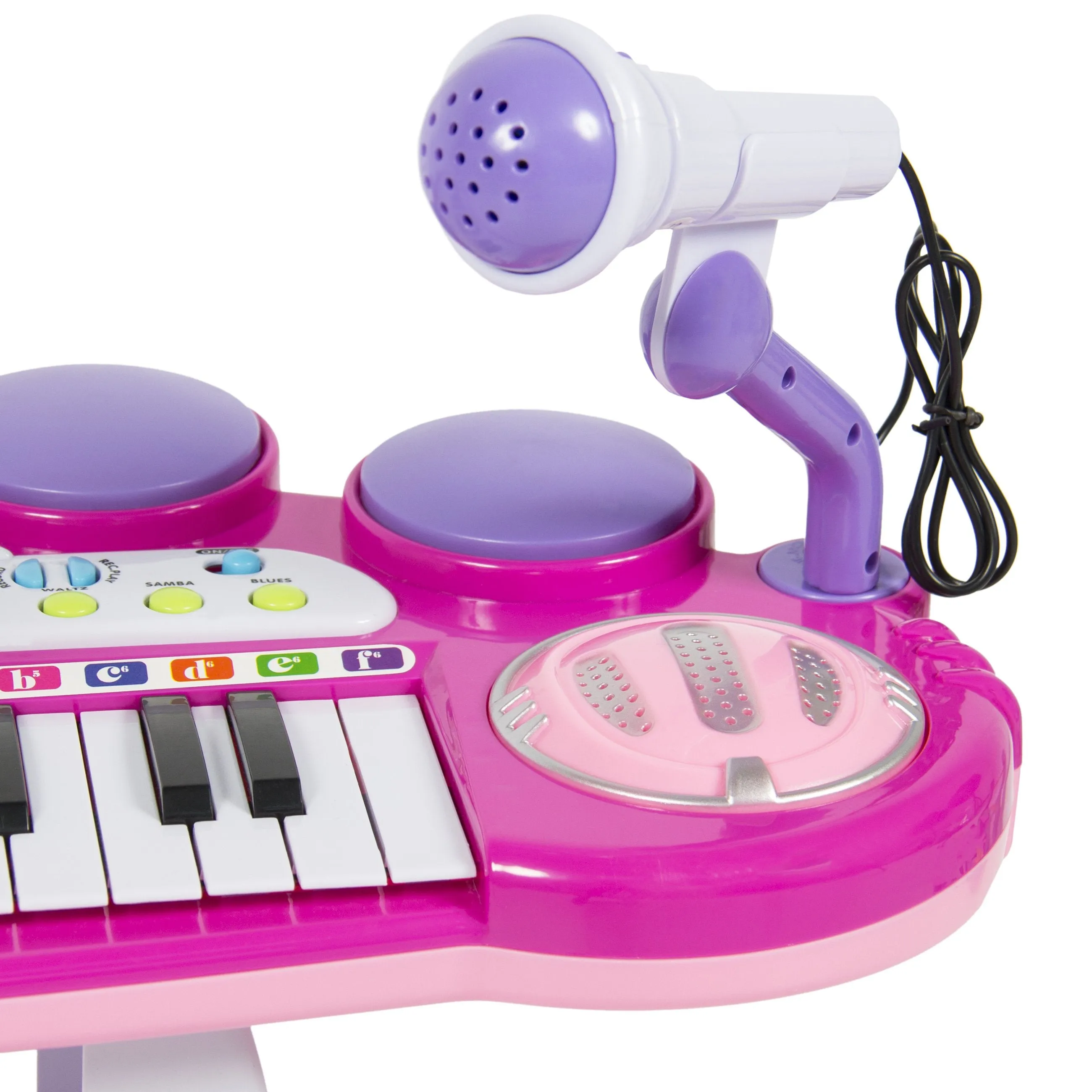 37-Key Kids Electric Keyboard w/ Microphone, Stool