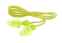 3M™ Tri-Flange™ Earplugs P3001, Cloth, Corded, 400 Pair/Case