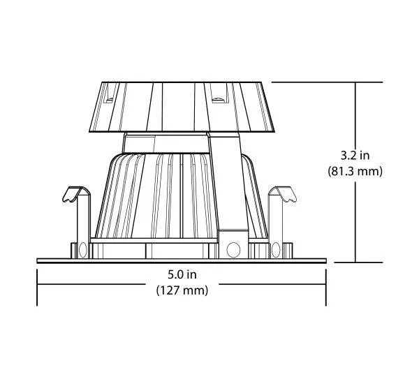 4 in. White Gimbal LED Recessed Downlight, 3000K