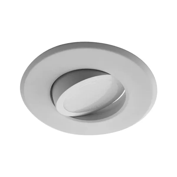 4 in. White Gimbal LED Recessed Downlight, 3000K