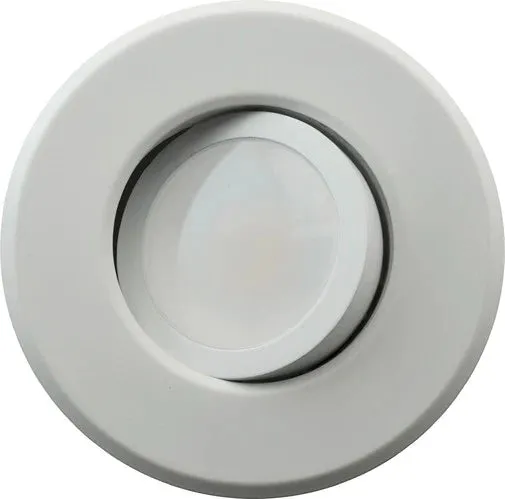 4 in. White Gimbal LED Recessed Downlight, 3000K