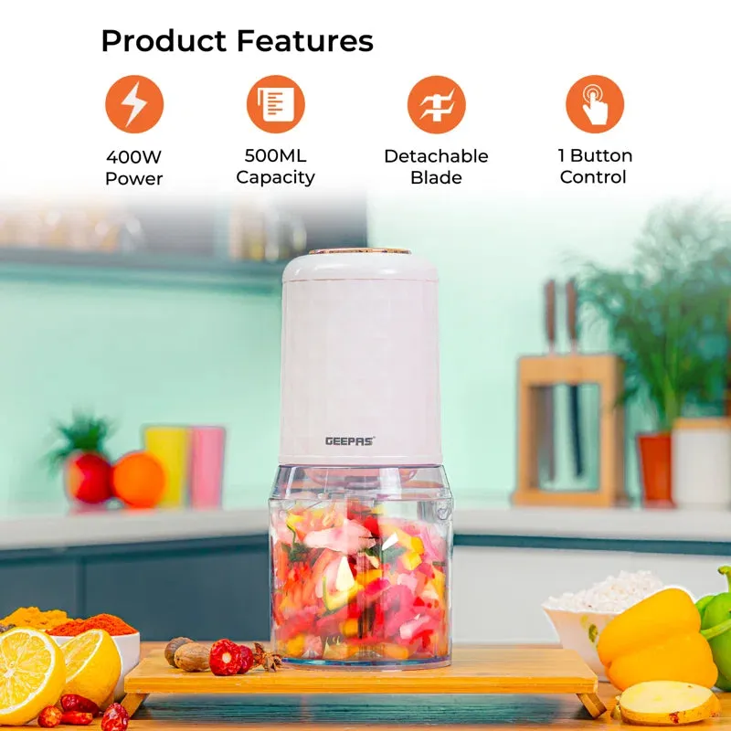 400W Mini Food Processor 500ML Food Chopper