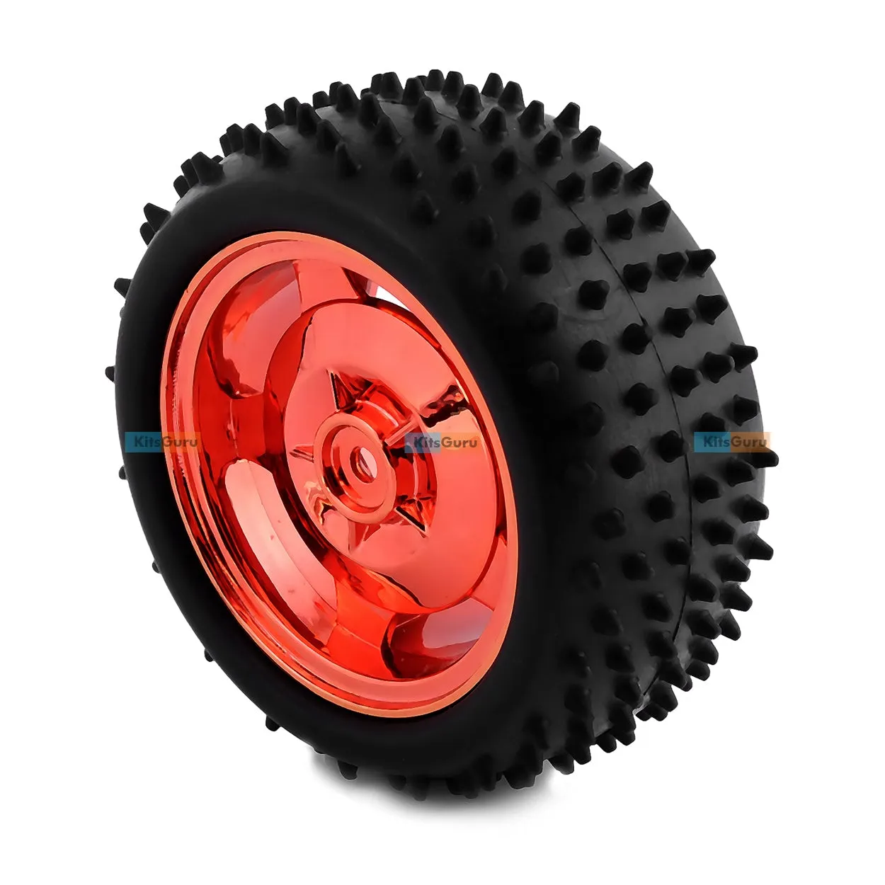 85mm Large and 38mm Width Friction Sponge Robot rubber wheel (Red)