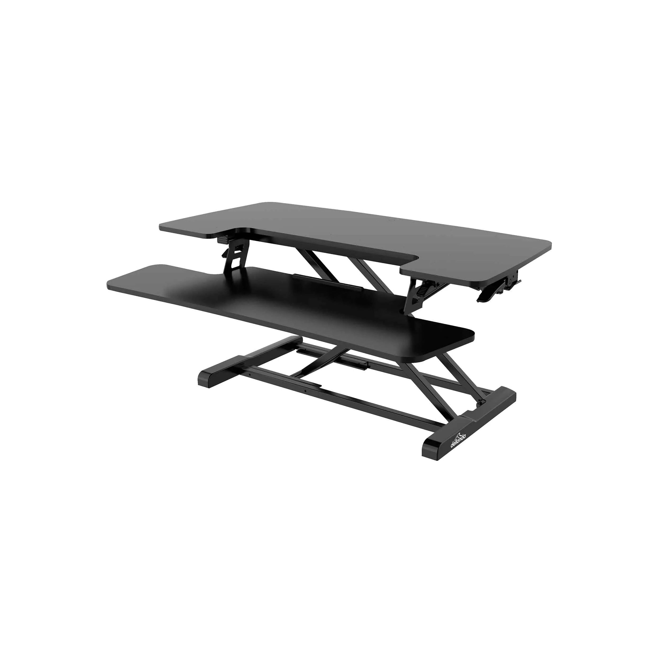 89cm Height Adjustable Standing Desk Converter Riser, 50cm Max Height, 15kg Capacity - DH15