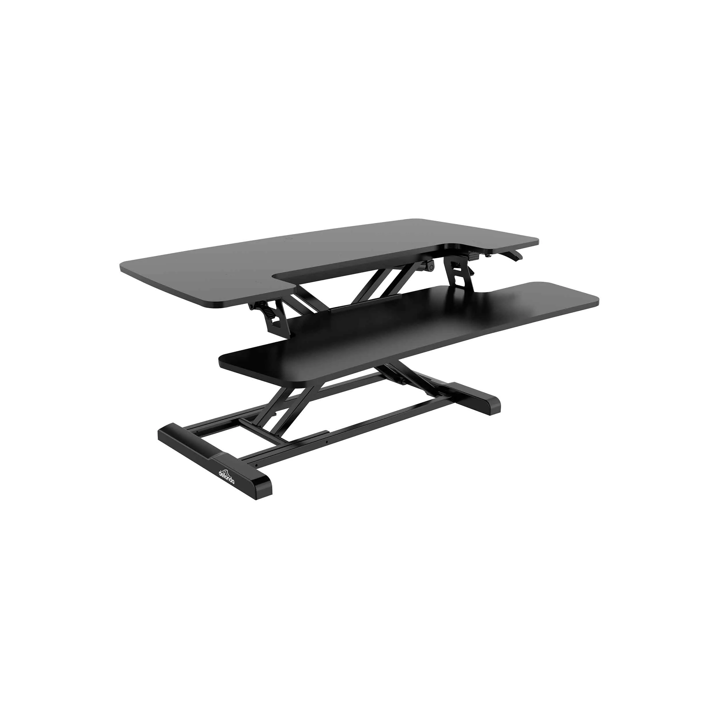 89cm Height Adjustable Standing Desk Converter Riser, 50cm Max Height, 15kg Capacity - DH15