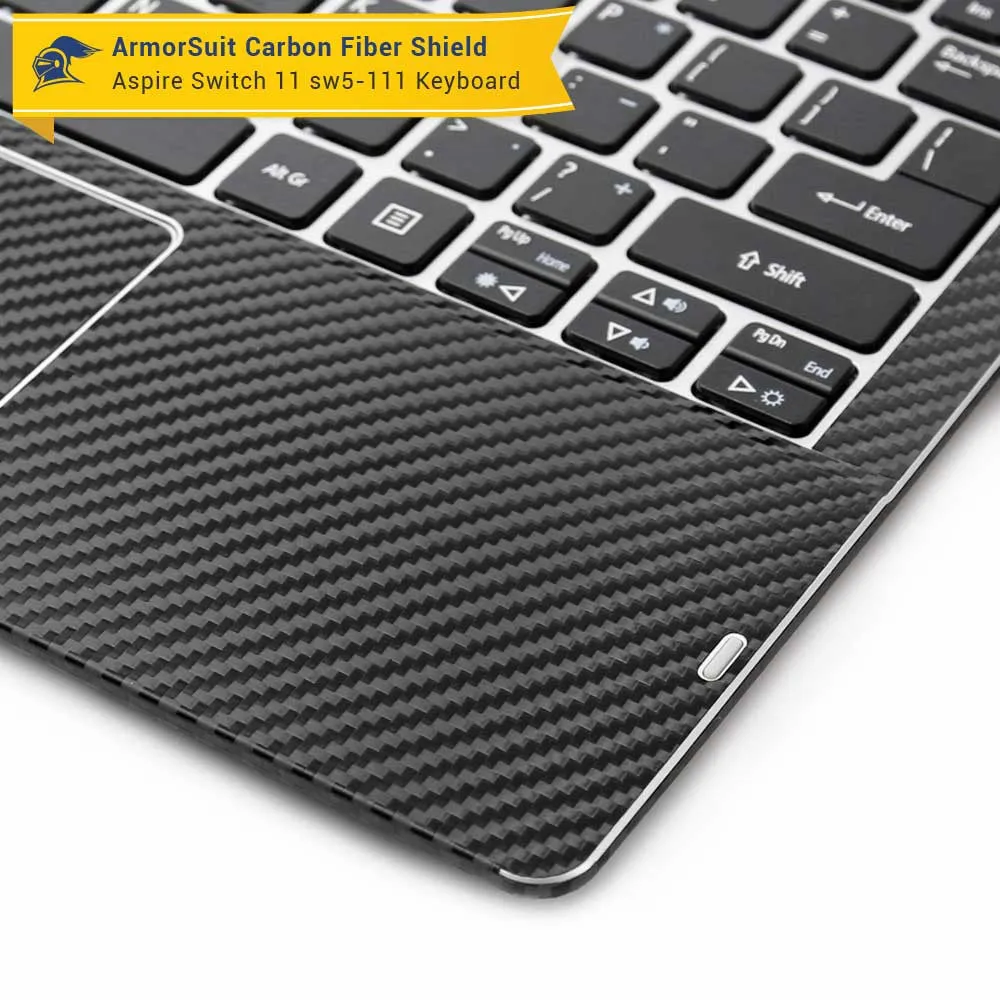 Acer Aspire Switch 11 (SW5-111) Black Carbon Fiber Skin (Keyboard Only)