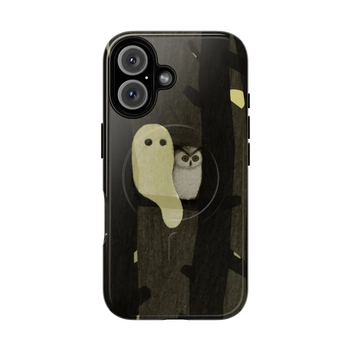 Adorable Ghost & Owl Magnetic Protective Phone Case