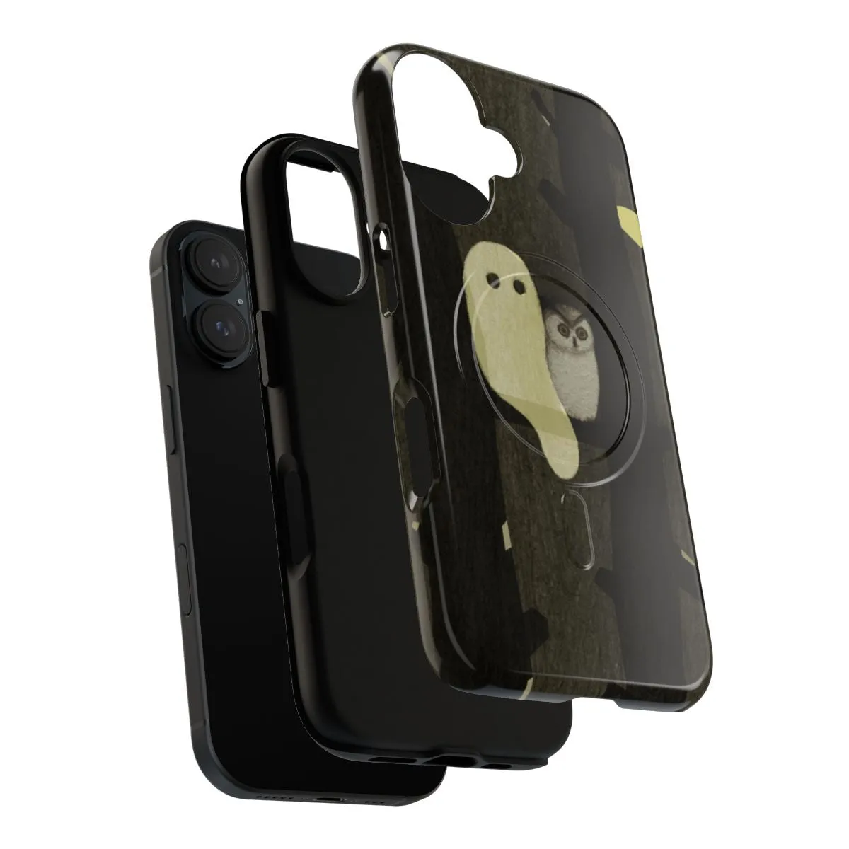 Adorable Ghost & Owl Magnetic Protective Phone Case