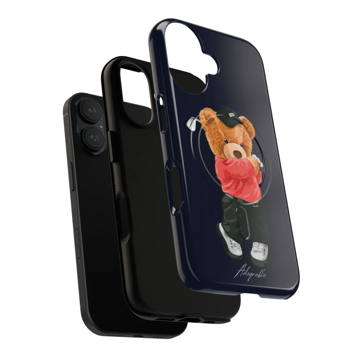 Adorable Magnetic Tough Bear Golf Phone Case