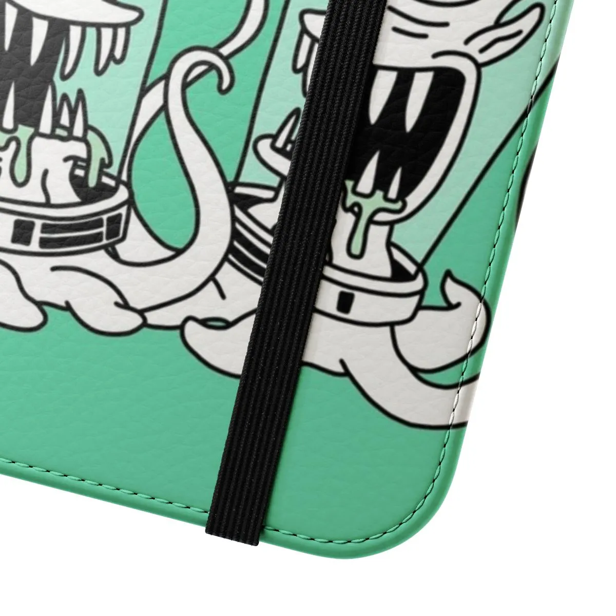 Alien-Inspired Flip Cover Phone Case for Sci-Fi Fans