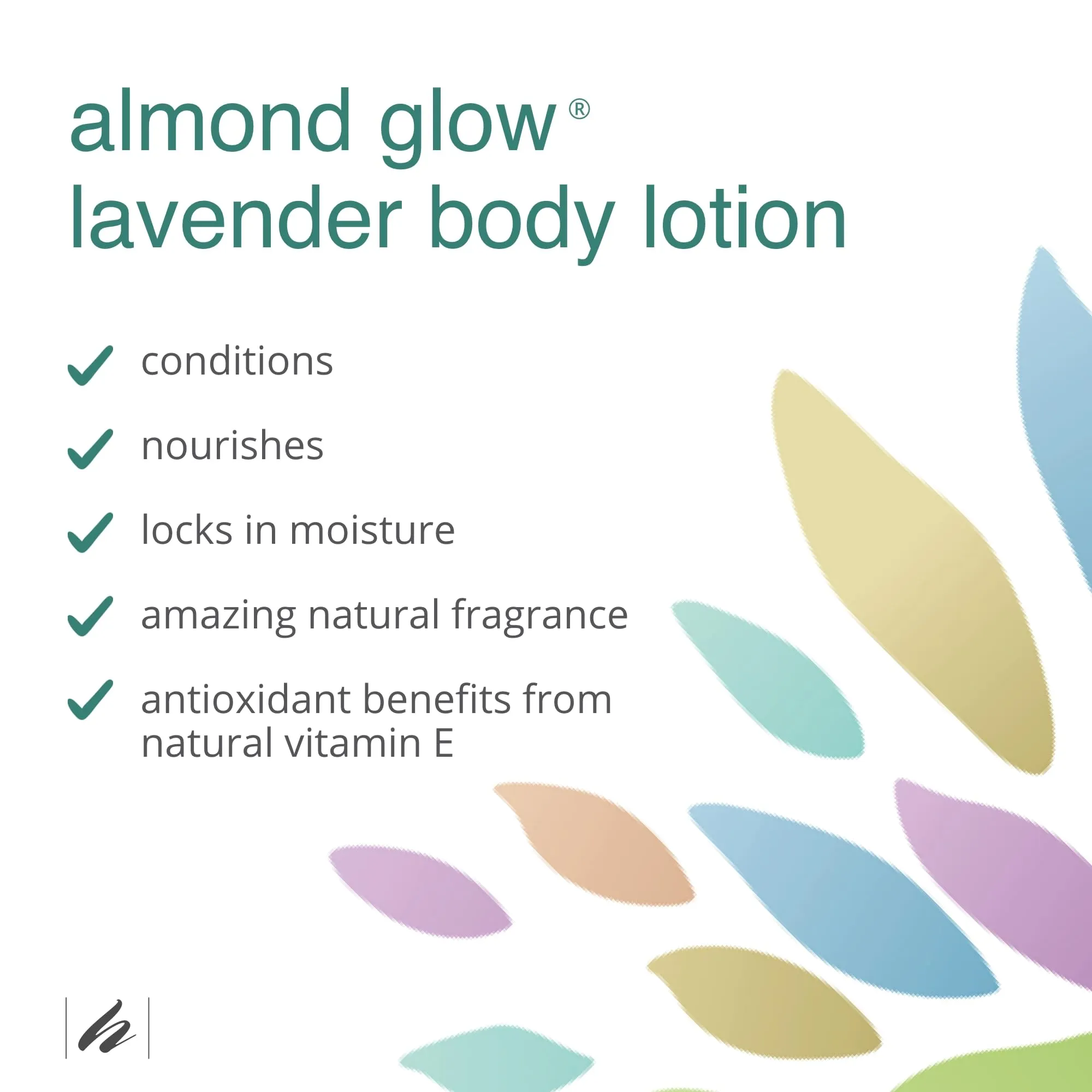 Almond Glow Lavender Body Lotion 8 Fl Oz Natural Skin Moisturizer