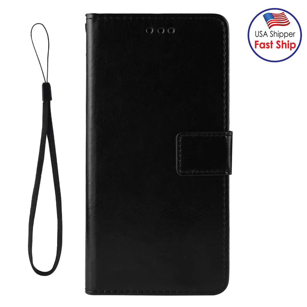 AMZER Horizontal Flip Leather Wallet Case with Holder & Card Slots & Photo Frame for Samsung Galaxy A52 5G