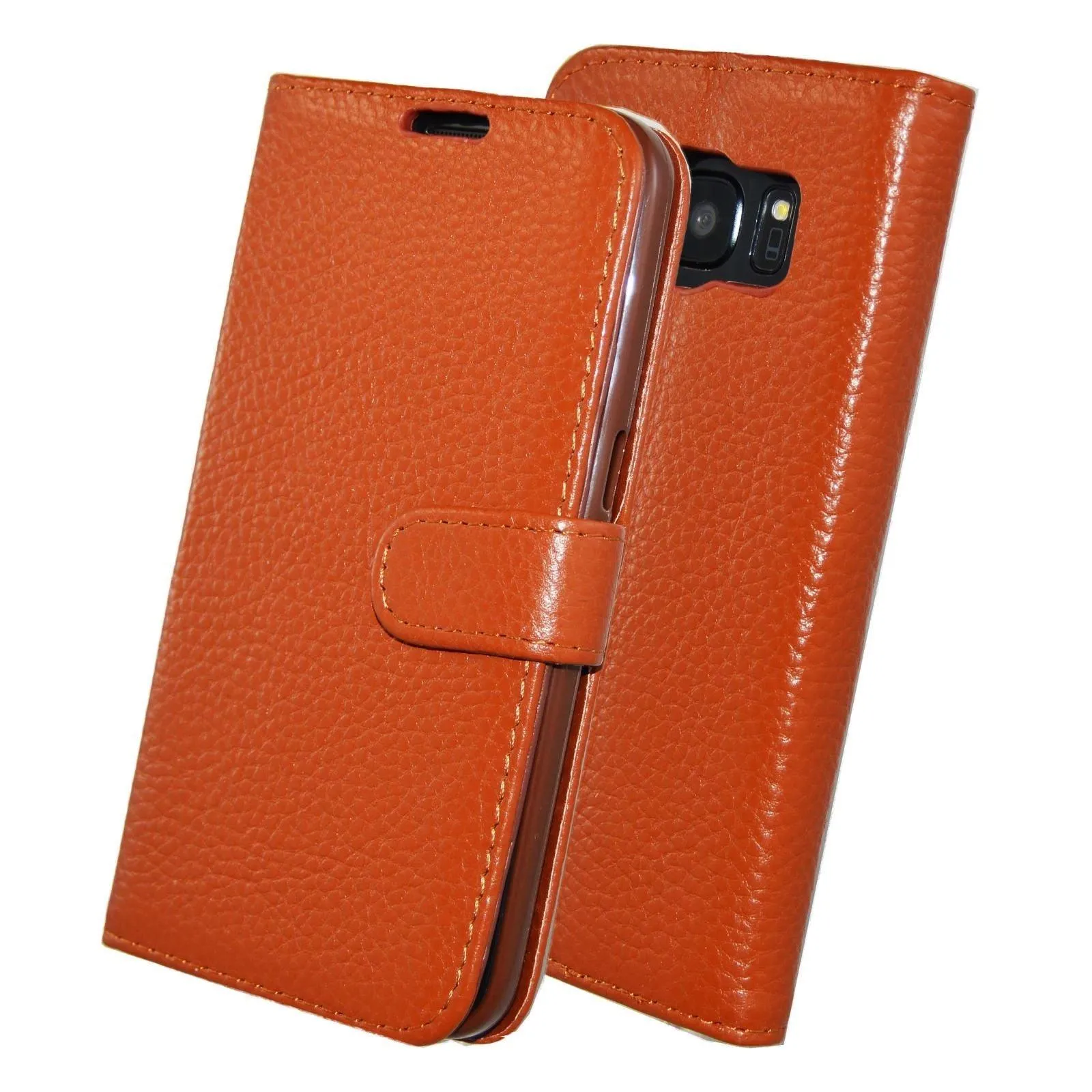 Apple iPhone 12 Mini Genuine Leather Flip Folio Book Wallet Case