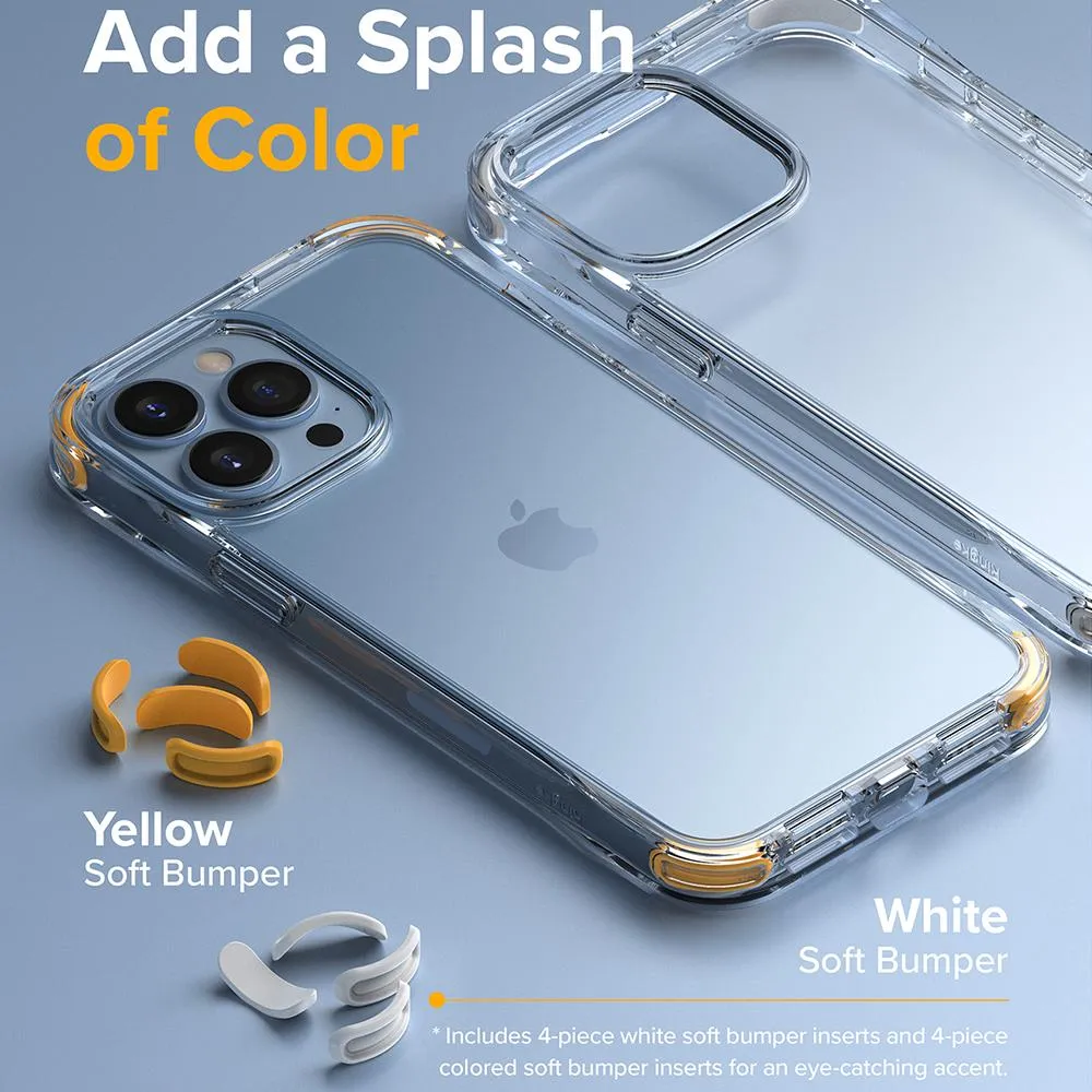 Apple iPhone 13 Pro Max | Fusion Case   Buckle Strap| White & Yellow