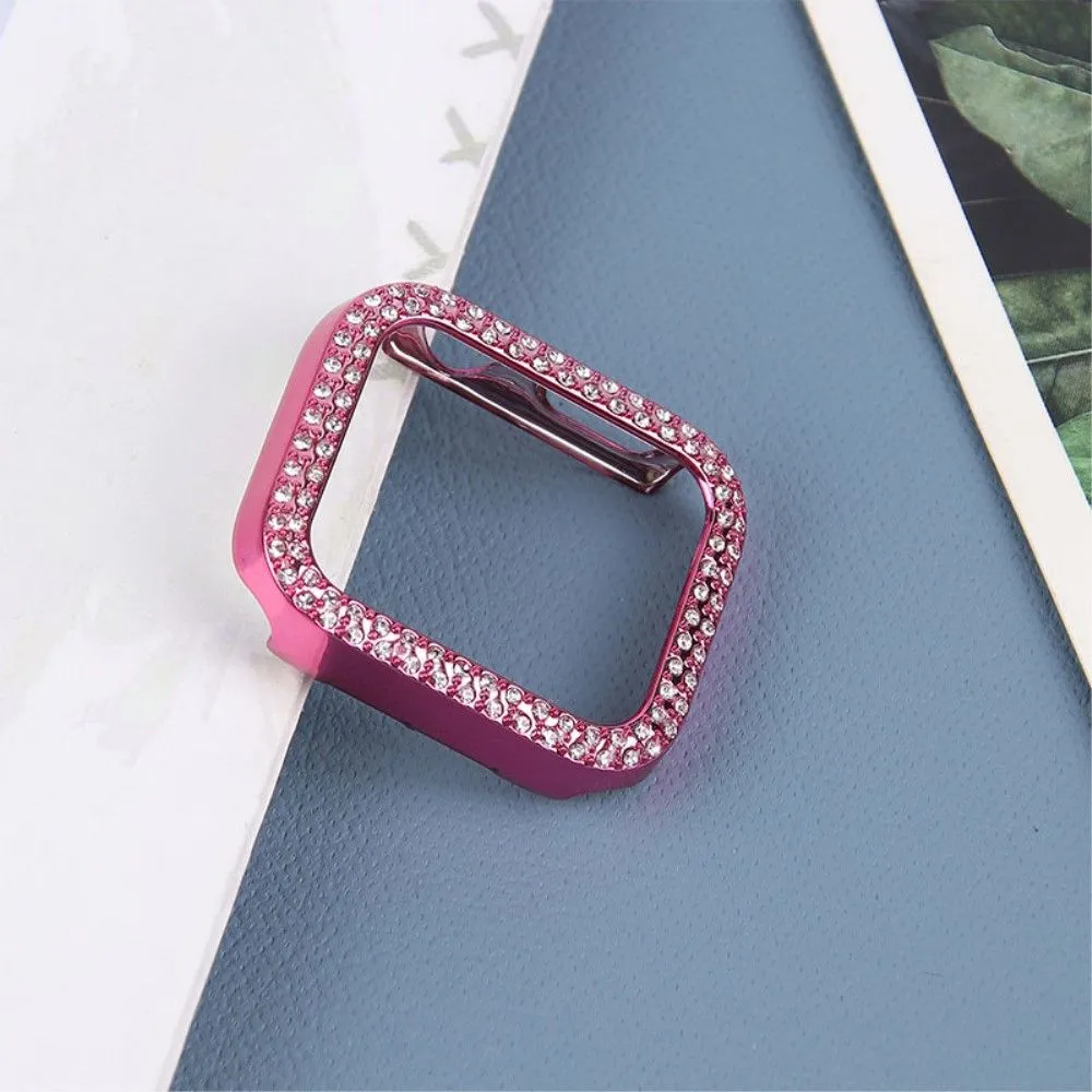 Apple Watch (41mm) rhinestone décor protective cover - Rose Pink