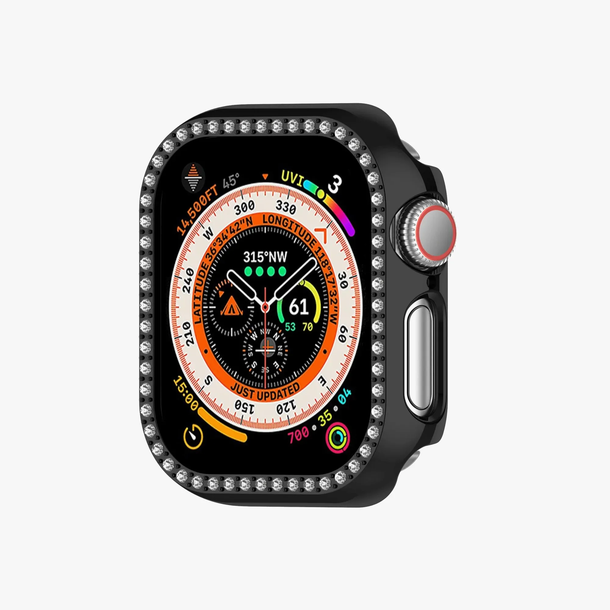 Apple Watch Diamond Plated Protective Hard Case - Black