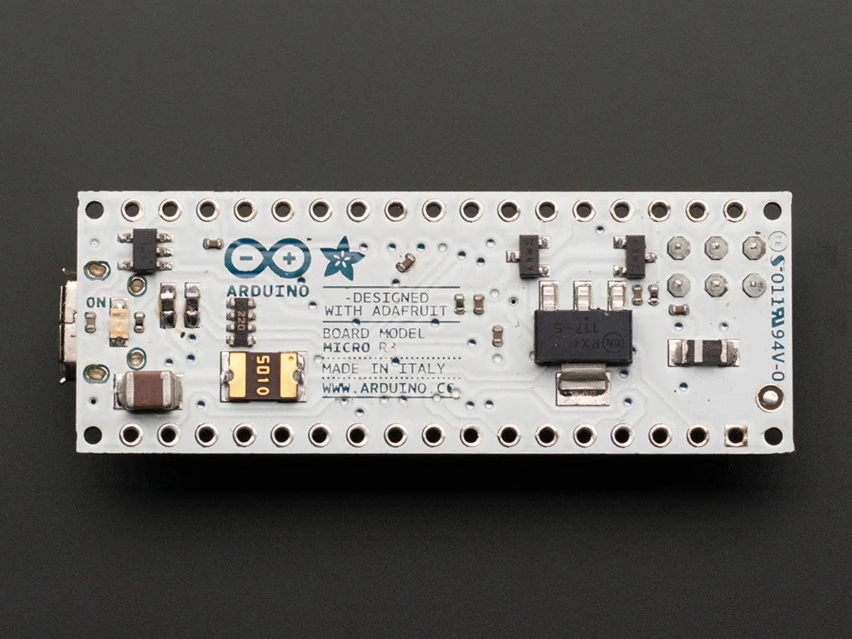 Arduino Micro without Headers - 5V 16MHz ATmega32u4 - Assembled