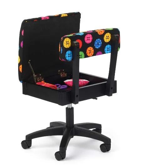 Arrow Adjustable Height Hydraulic Chair - Button