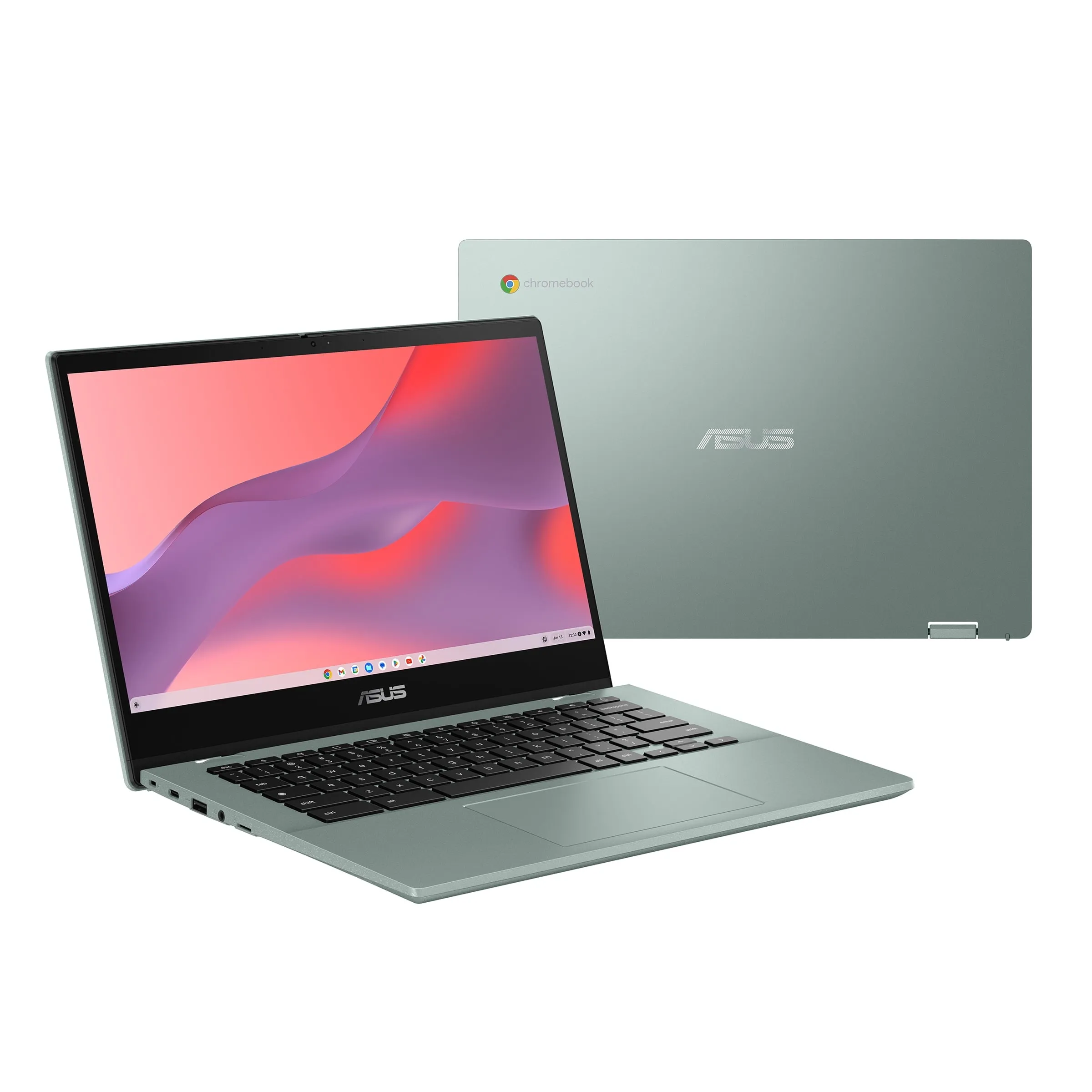 ASUS CM1402FM2A-WS44FT 14" FHD Touchscreen MediaTek Kompanio 520 2.05GHz ARM Mali-G52 4GB RAM 64GB SSD Chrome OS Grey Green