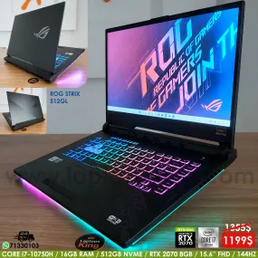 Asus Rog Strix 512GL i7-10750H RTX 2070 144Hz Gaming Laptop (Open Box)