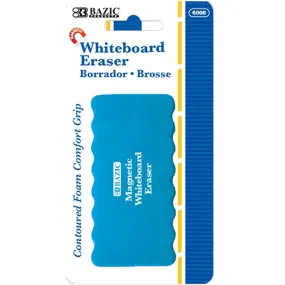 Bazic Whiteboard Eraser Magnetic with Foam Comfort Grip