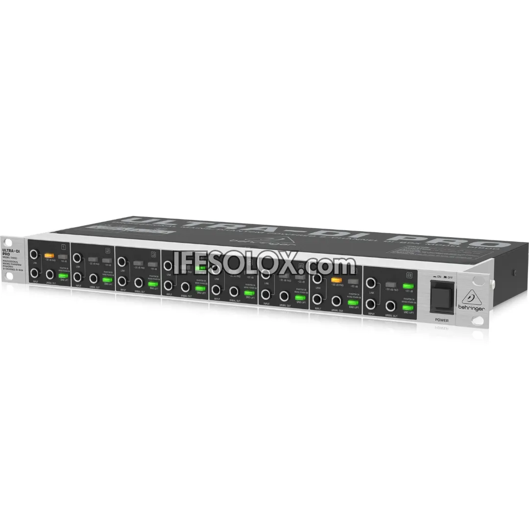 Behringer DI800 ULTRA-DI PRO Professional 8-Channel Mains/Phantom Powered DI Box - Brand New