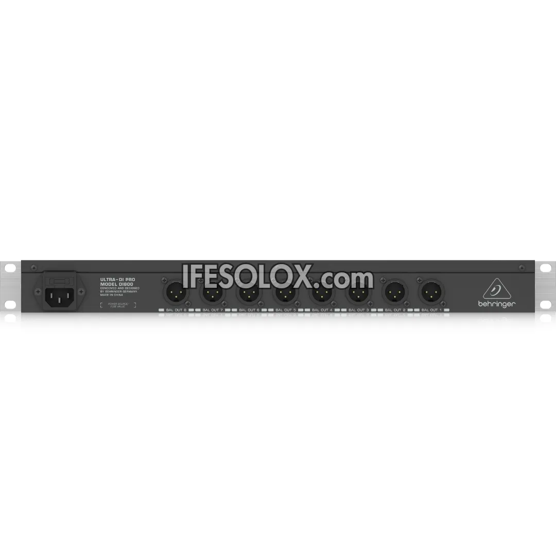 Behringer DI800 ULTRA-DI PRO Professional 8-Channel Mains/Phantom Powered DI Box - Brand New