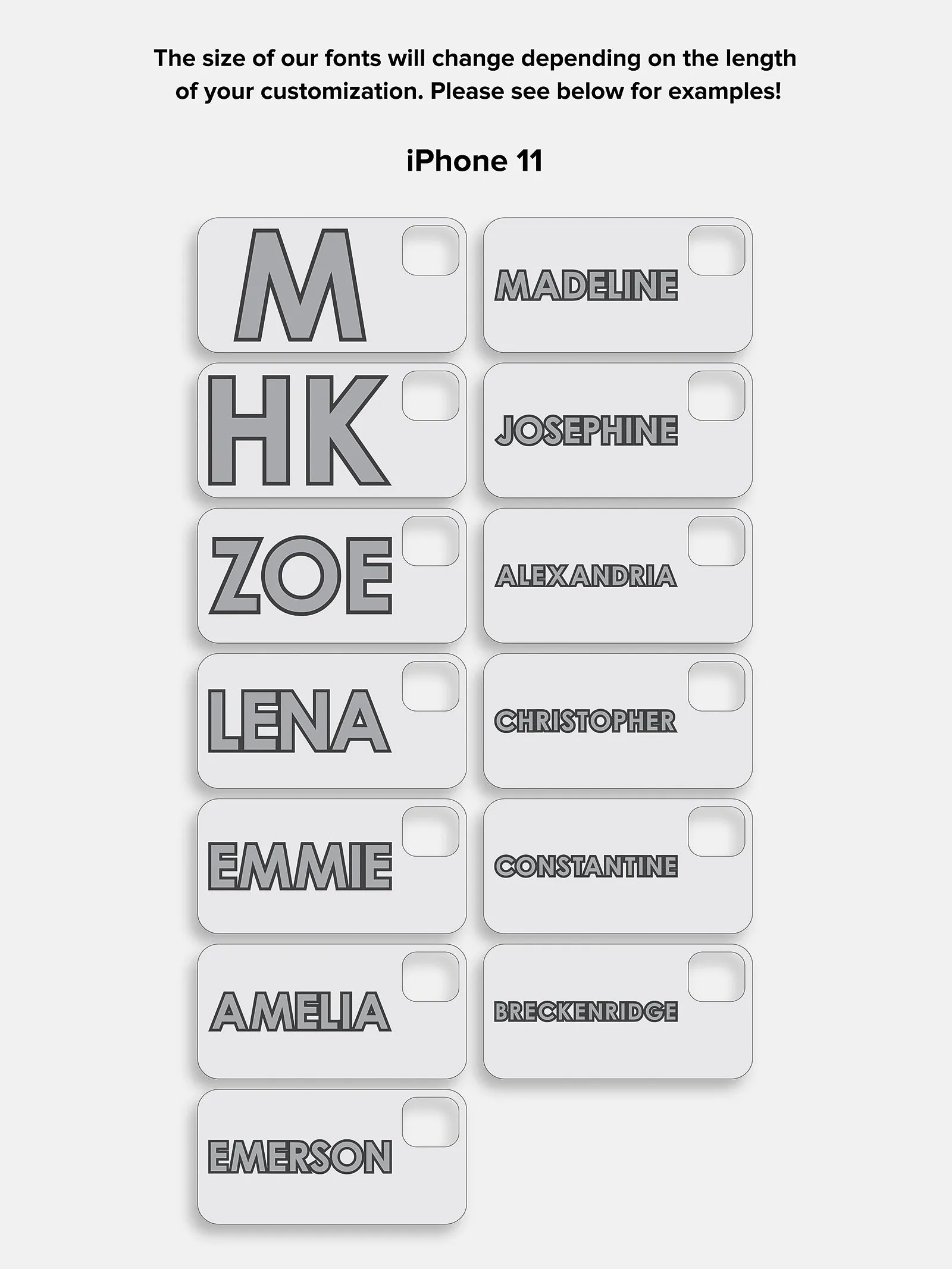 Block Font Custom iPhone Case - Lavender/Purple