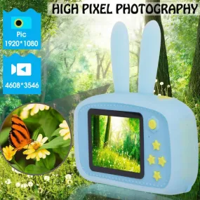 Blue Rabbit Shaped Digital Video Camera for Kids