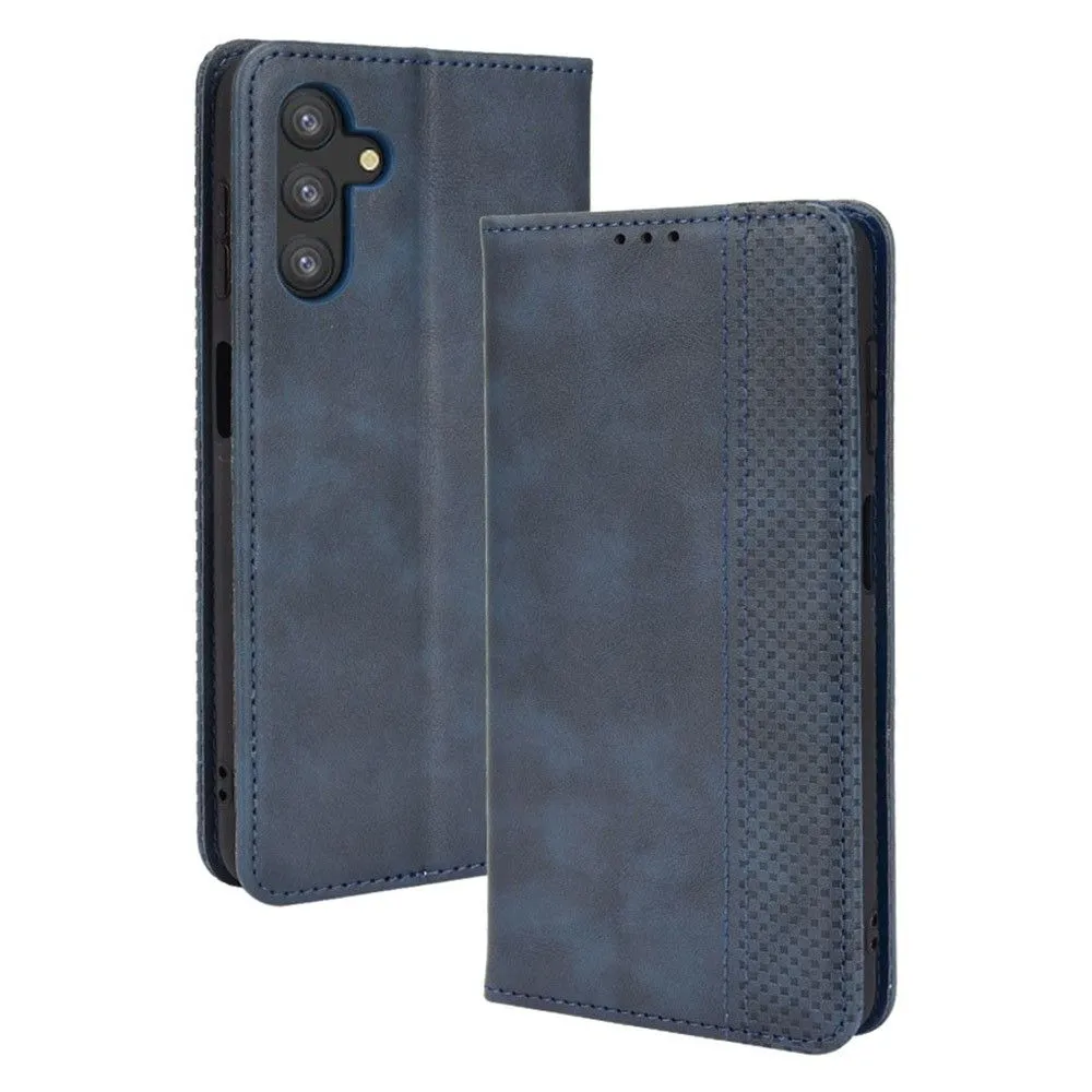 Bofink Vintage Samsung Galaxy A13 5G leather case - Blue