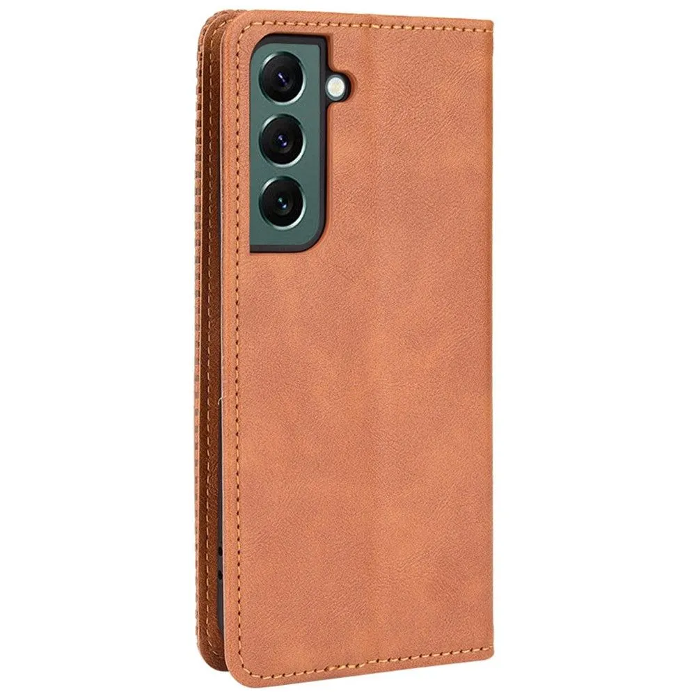 Bofink Vintage Samsung Galaxy S22 Plus leather case - Brown