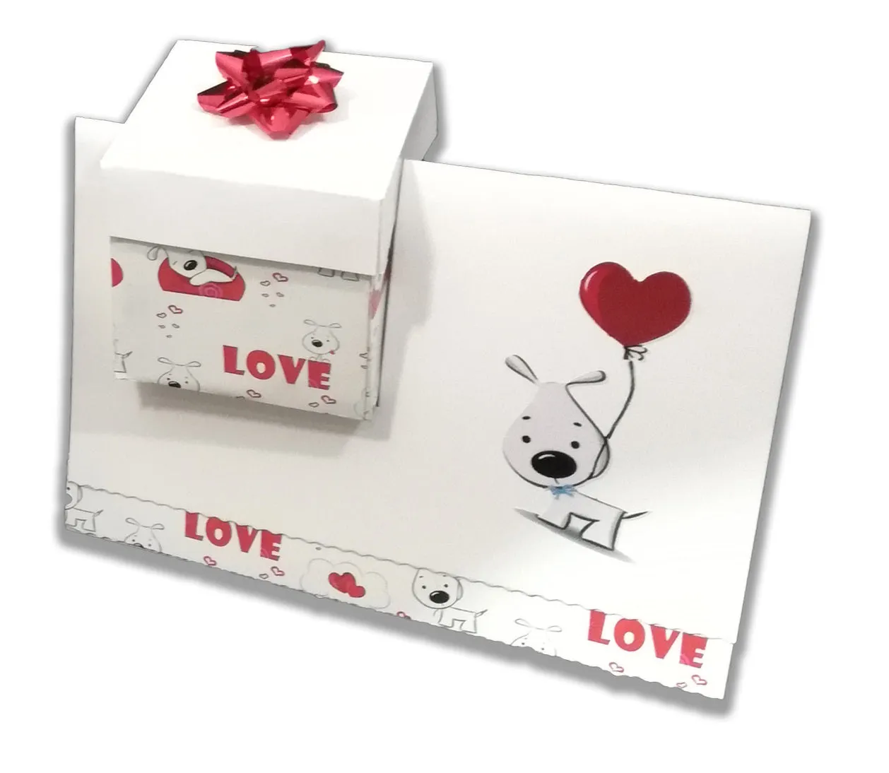 Box Card (Love balloon)