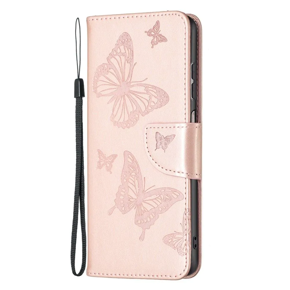 Butterfly Samsung Galaxy A13 4G flip case - Rose Gold