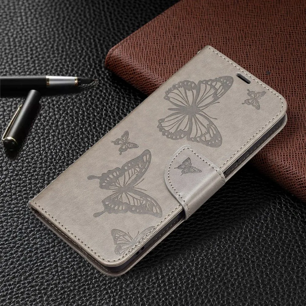 Butterfly Samsung Galaxy A53 5G flip case - Grey