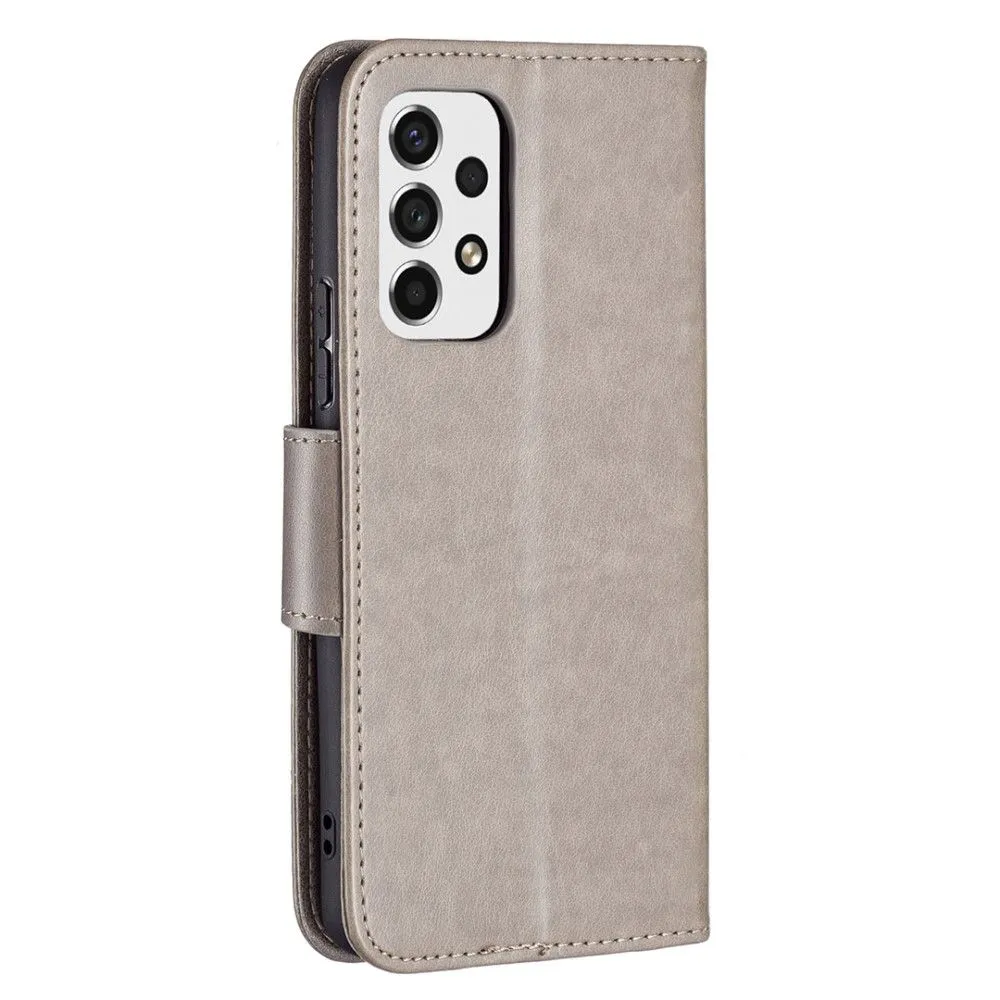 Butterfly Samsung Galaxy A53 5G flip case - Grey