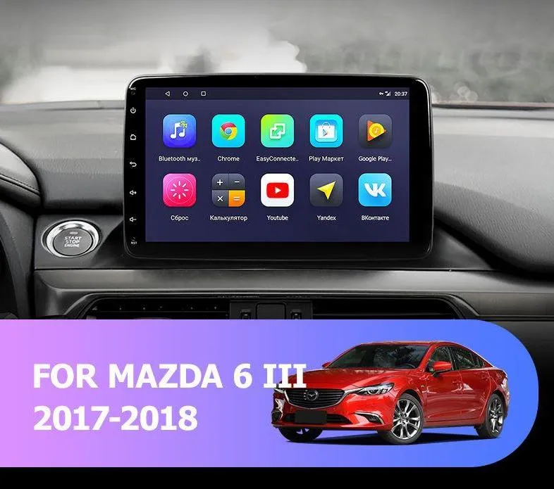 Car Dealz 9" Android 10.0 Mazda 6 III 3 GJ Atenza 3.2 2017-2018 w CAM In Dash Plus OEM Fascia