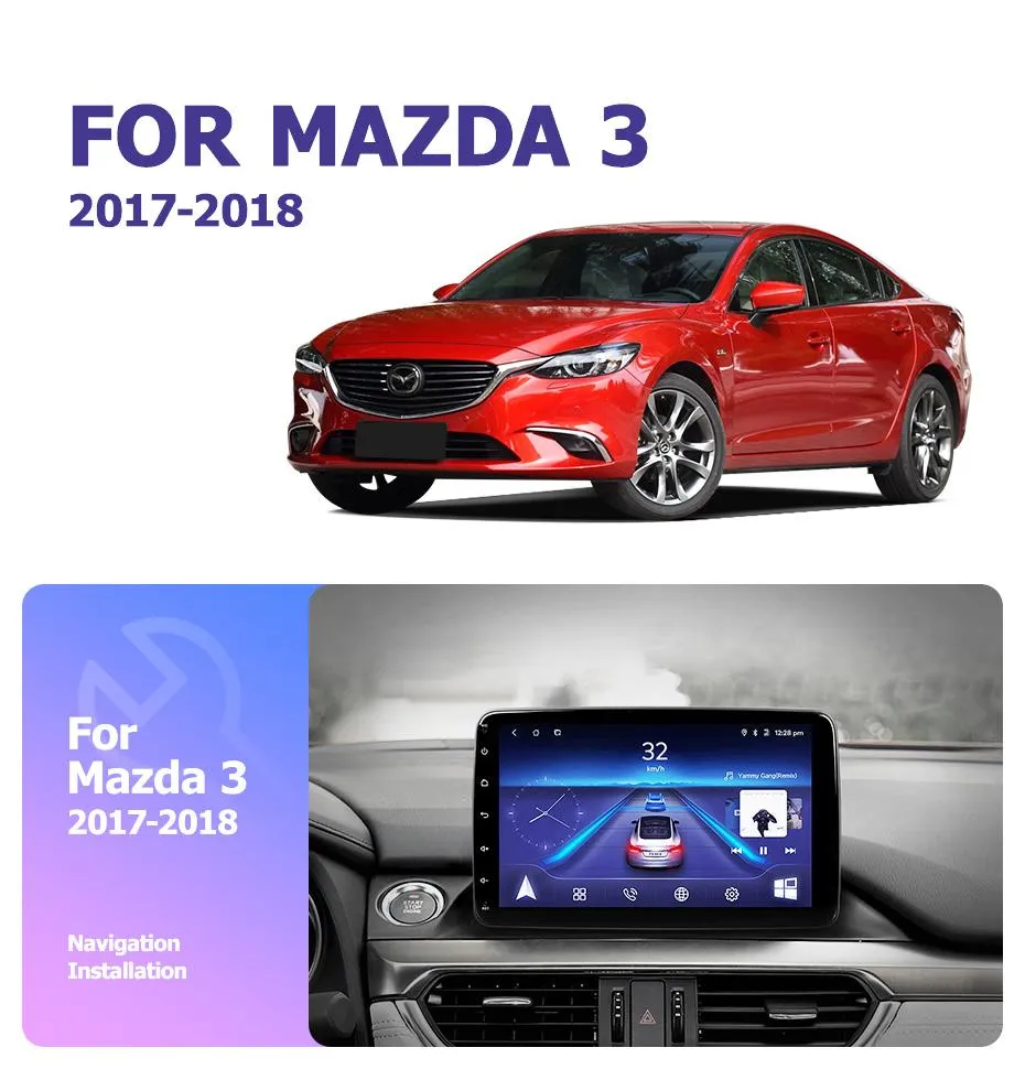 Car Dealz 9" Android 10.0 Mazda 6 III 3 GJ Atenza 3.2 2017-2018 w CAM In Dash Plus OEM Fascia