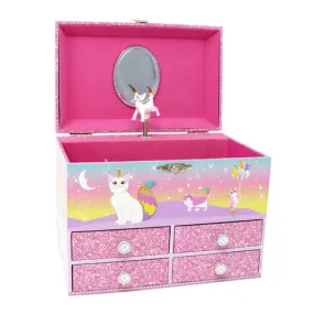 Caticorn Dreams Medium Musical Jewellery Box