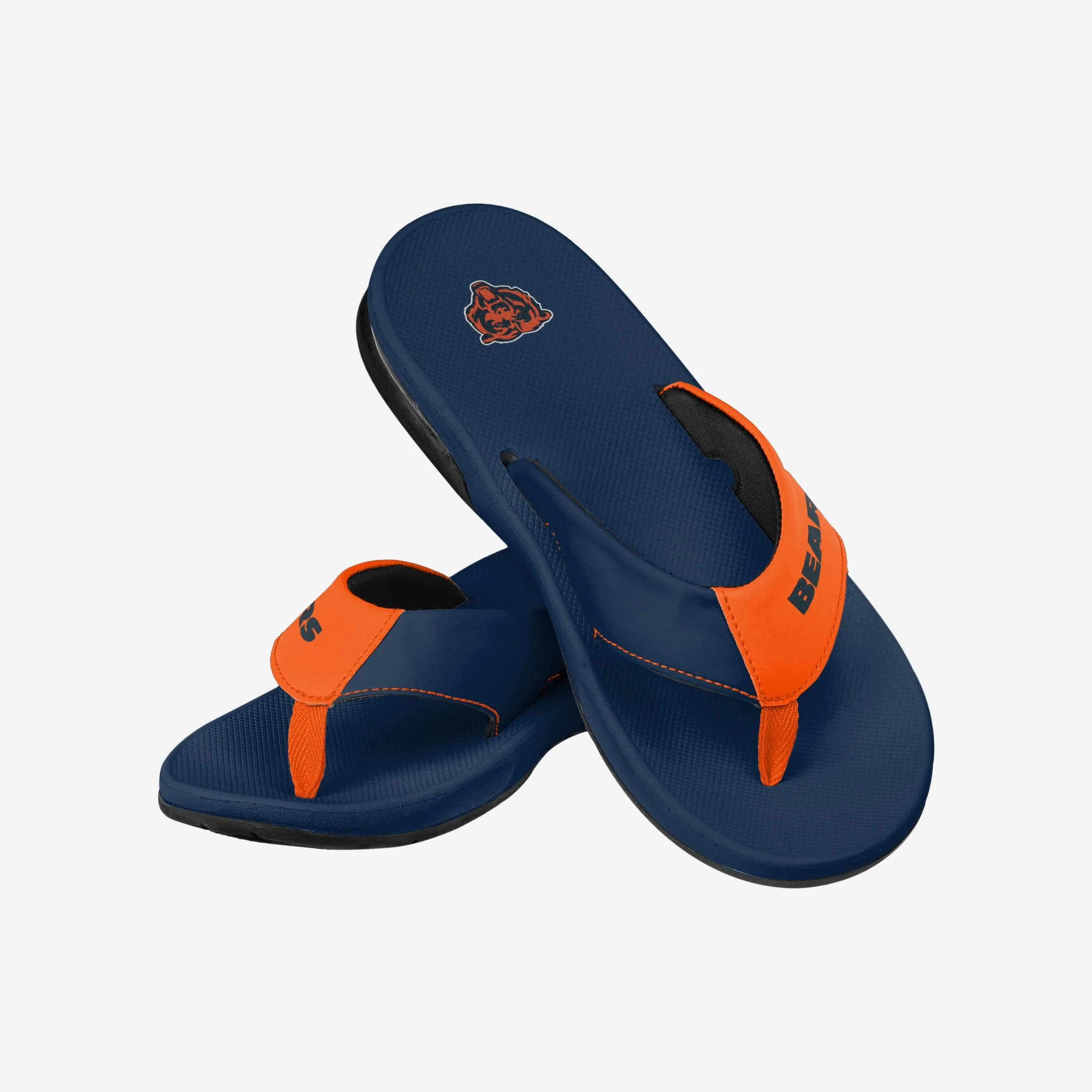 Chicago Bears Team Color Contour Flip Flop