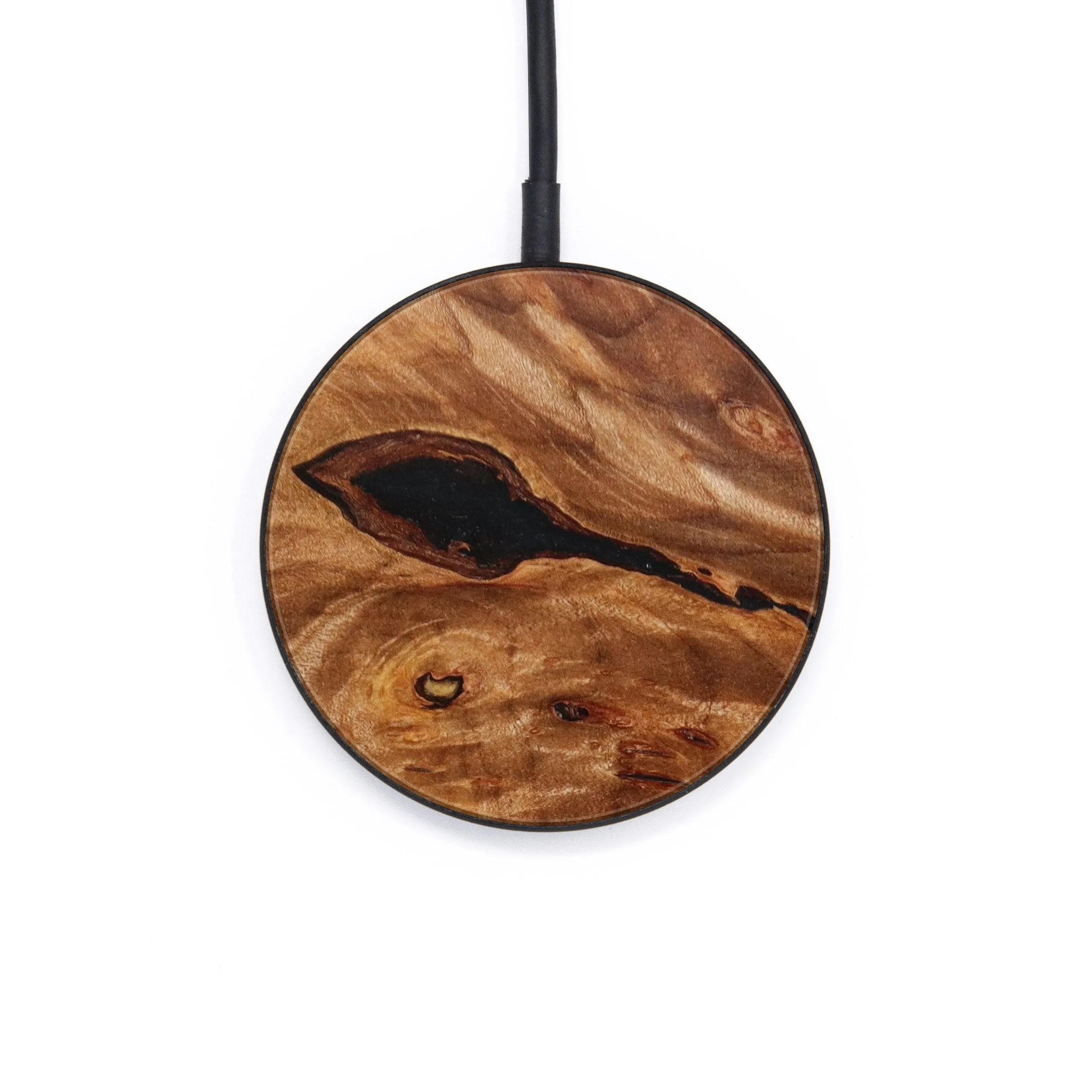 Circle Burl Wood Wireless Charger - Bentley (Wood Burl, 643472)