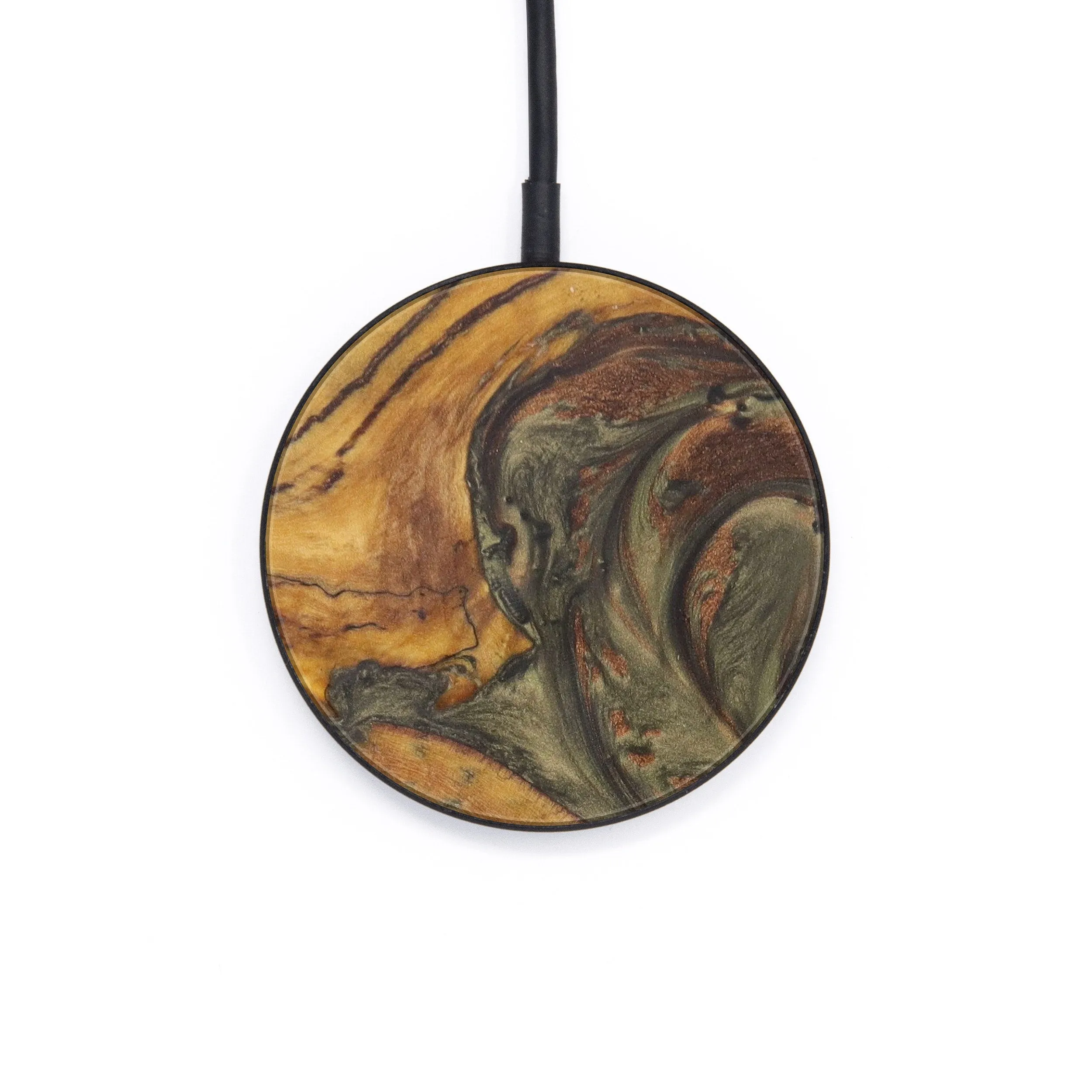 Circle Wood Resin Wireless Charger - Ashanti (Artist Pick, 611892)