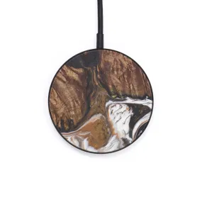 Circle Wood Resin Wireless Charger - Aveline (Black & White, 599187)